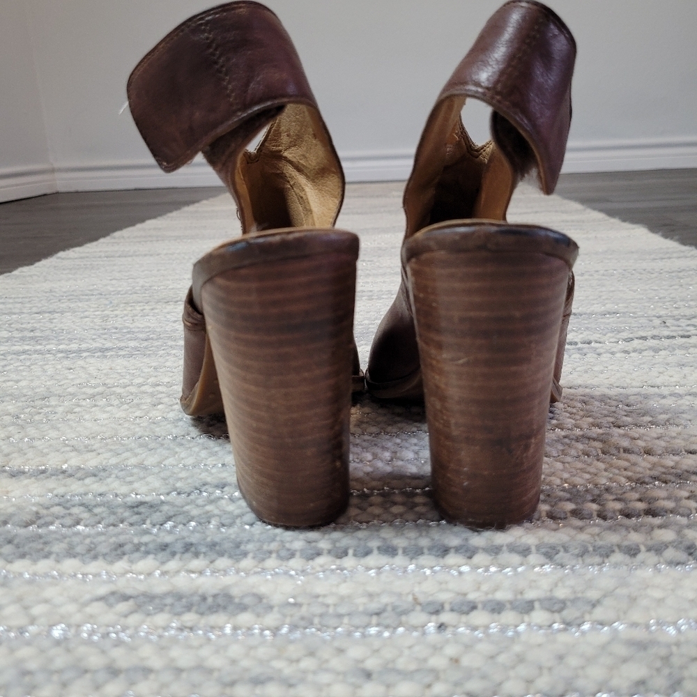 Lucky Brand Lizet brown leather heels - Picture 5 of 14